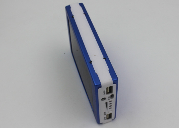 Rectangular Waterproof Solar Power Bank For Cell Phones , 15000 Mah Powerbank