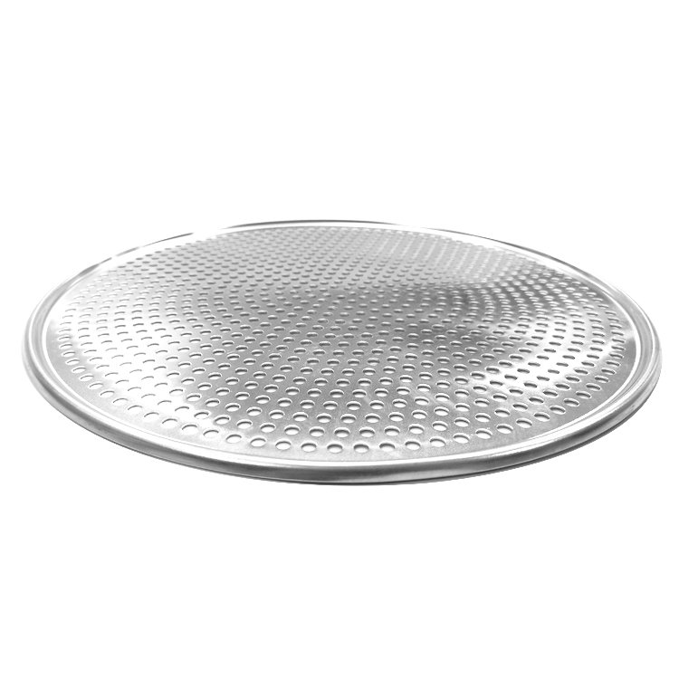 commercial 10 inch pizza bandeja para hornear punch pizza tray moldes para pizzas silver pan with holes