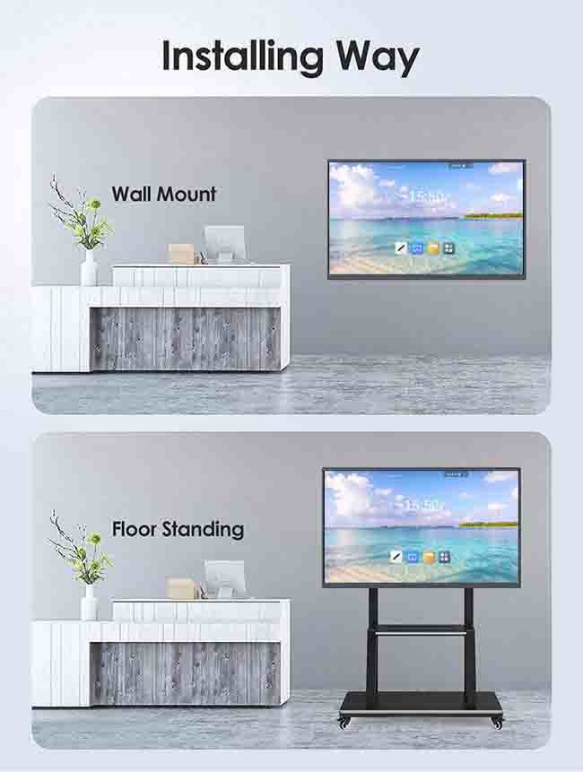 HD Smart Interactive Flat Panel FCC 85 Inch Interactive Whiteboard