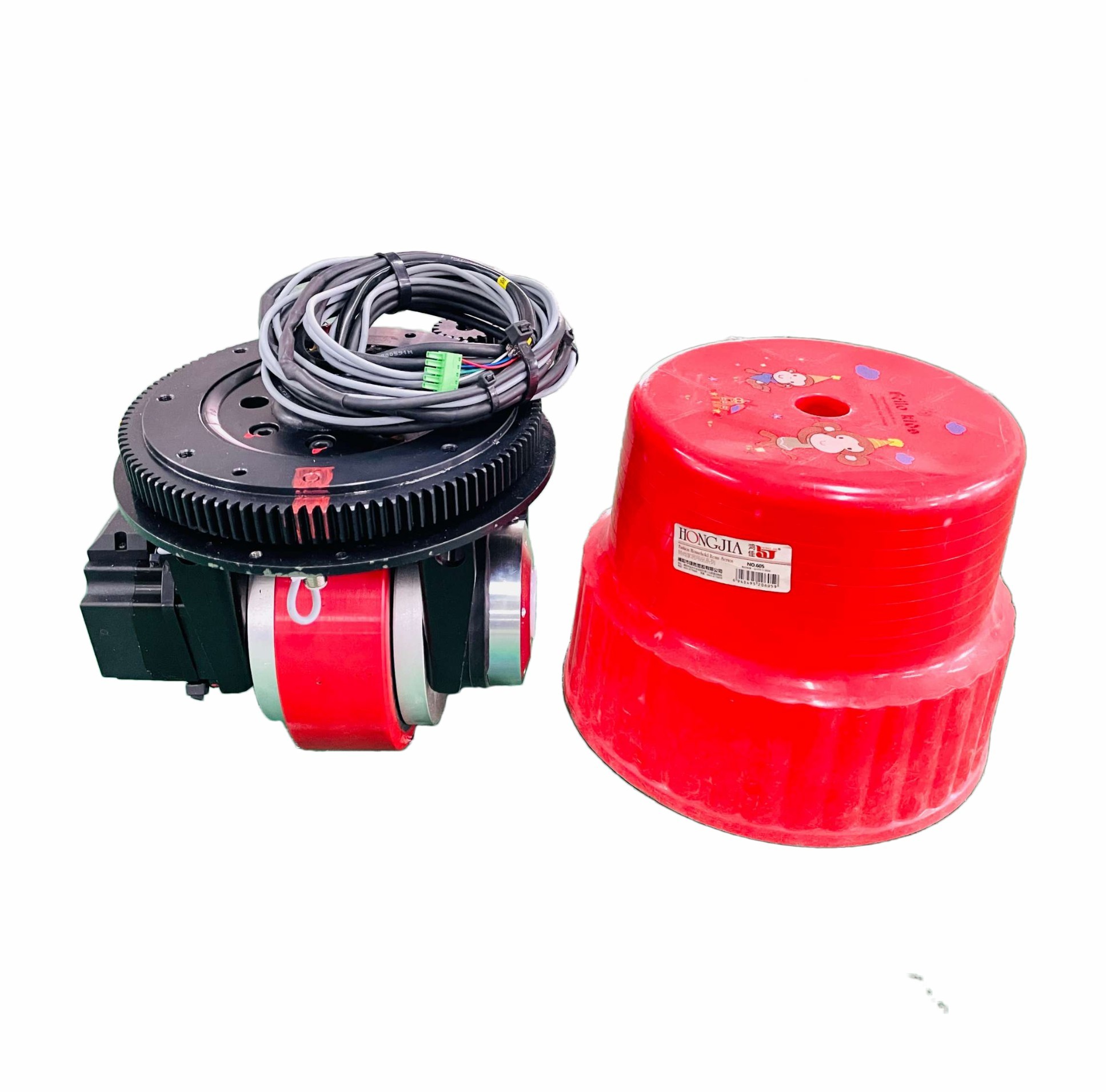 24V 8Nm Omni Directional Wheel , Traction / Steering Agv Accessories