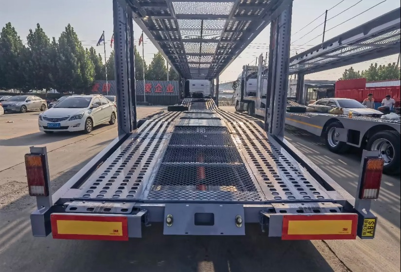 2/3 Axle Stainless Steel 6-10 Land Road Car Trailer Semi Utility Flatbed Carrier Trailer