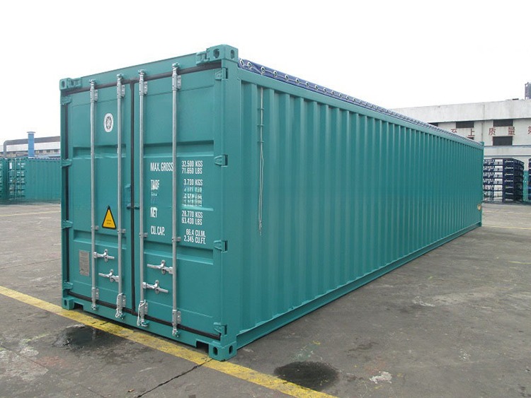 High Cube 45ft Hard Top Open Top Shipping Container Maximum Payload of 24980kg for Large-Scale Shipping