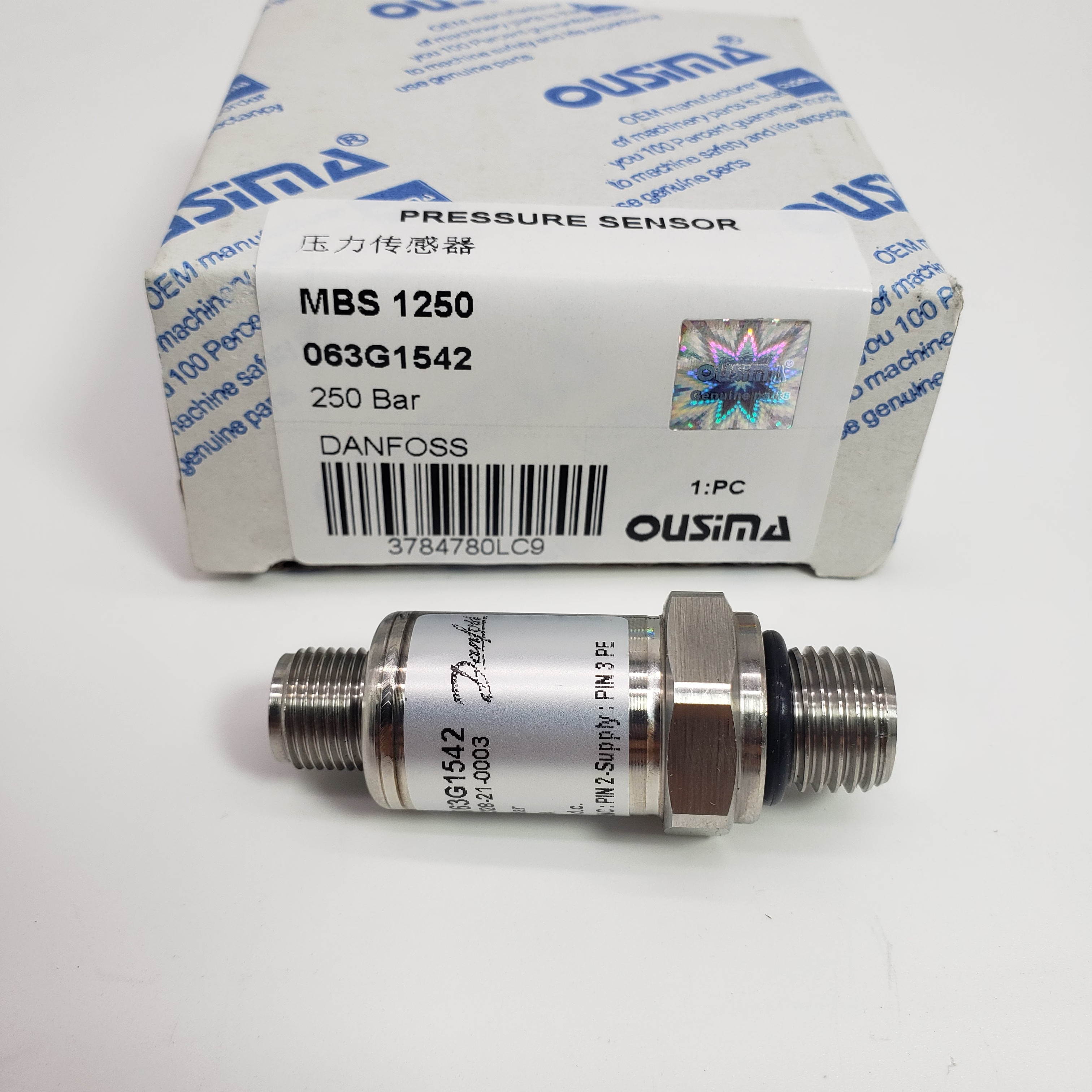 Pressure Sensor MBS 1250 063G1542 250 Bar For Danfoss