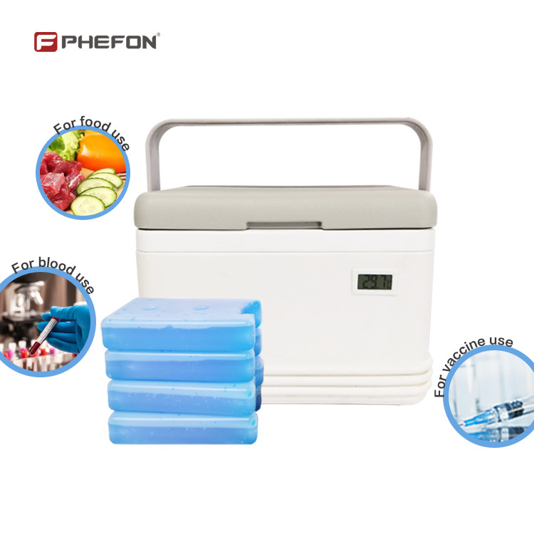 Phefon Rotating Handle Portable Ice Cooler Box With PU Foam Insulation