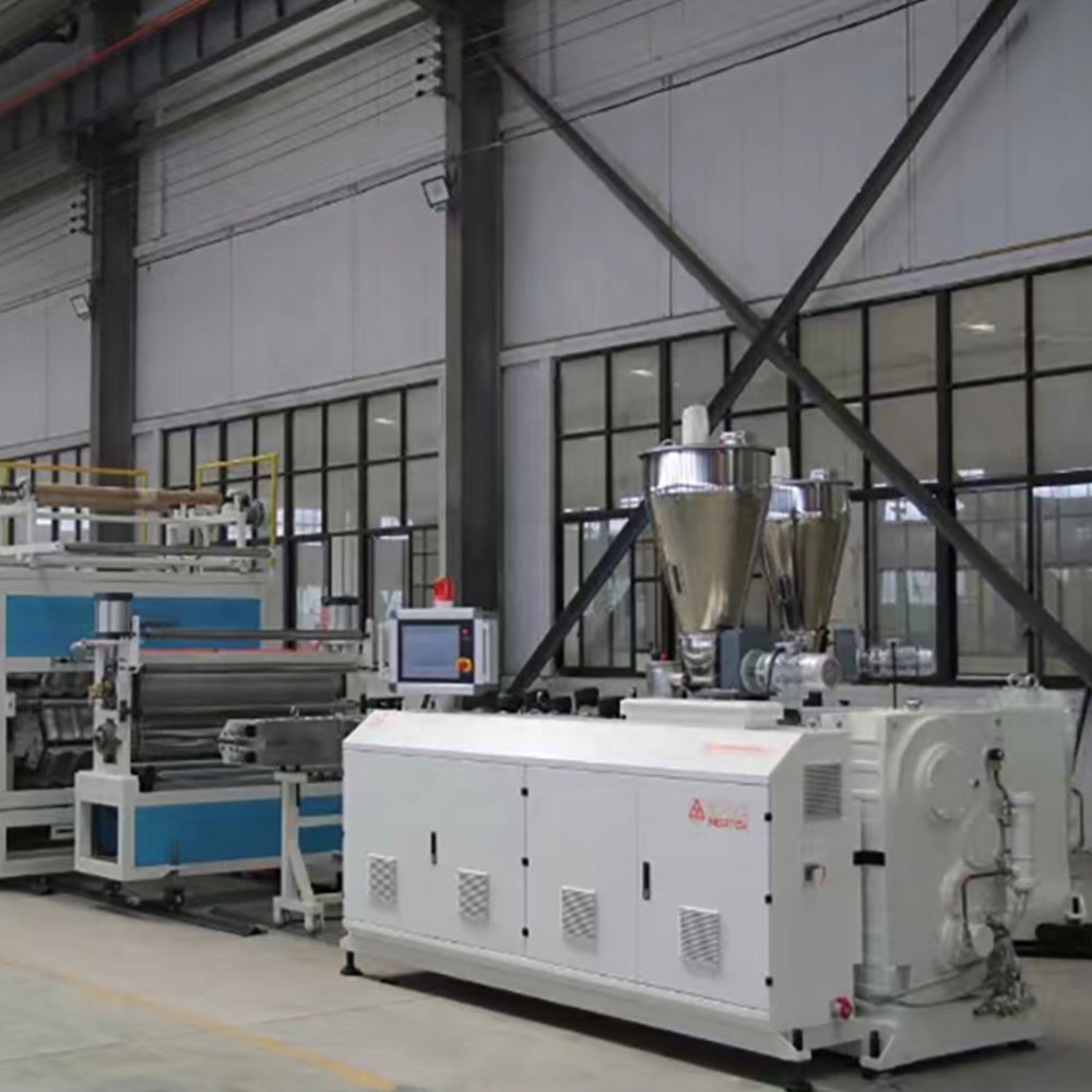 Customized Serviceable Automatic Granules Plastic Roofing Brick Making Extruder Machine