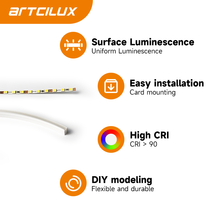 SMD 2835 LED Soft Strip Lights IP64 Waterproof for Kitchen Wardrobe