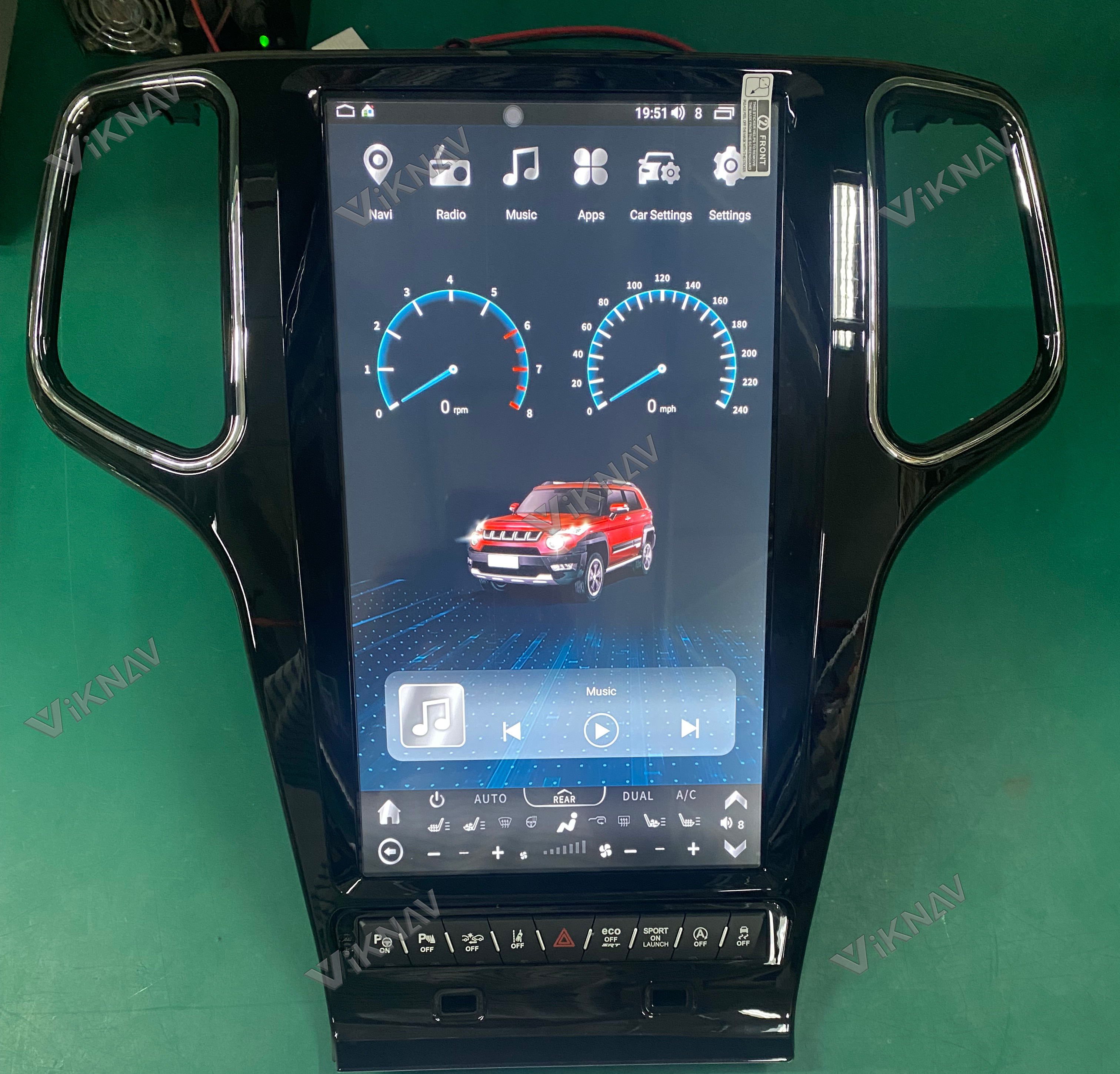 Viknav Car Radio For Jeep Grand Cherokee (2014-2019) 14.4 inch Android 13 Auto Stereo GPS Navigation Wireless Carplay