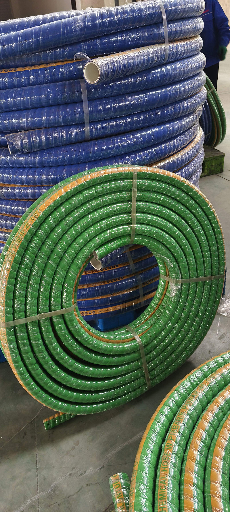 Rubber XLPE Chemical Hose Pipe Reel With Camlock Fittings
