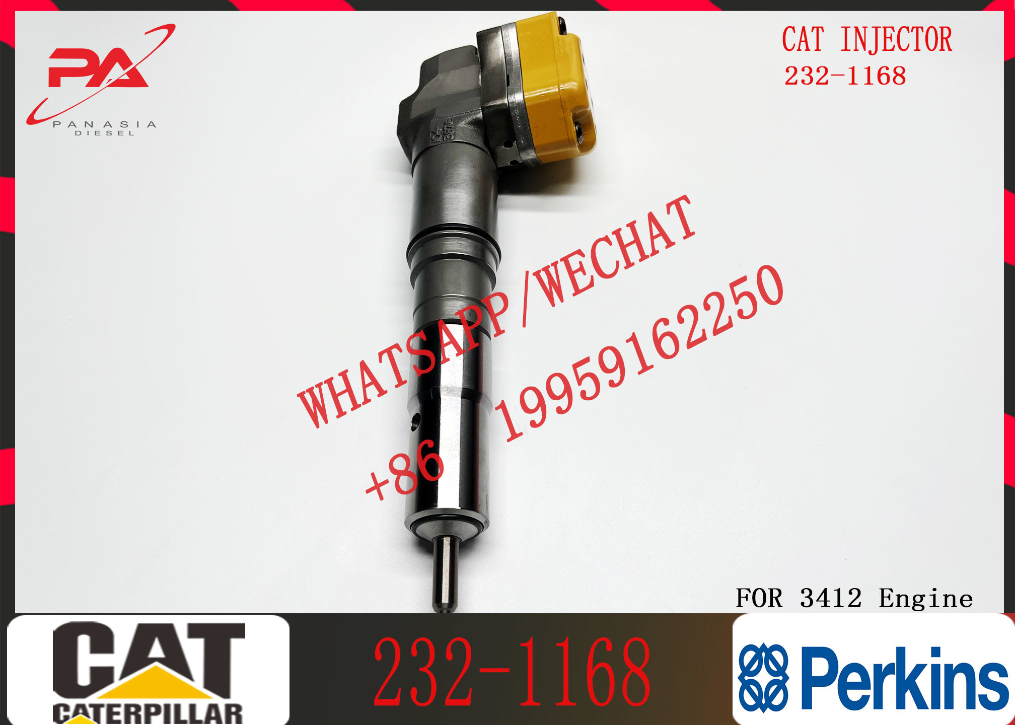 3412 Injector 232-1168 111-7916 198-4752 20R-5392 198-6877 232-1170 For CAT Engine