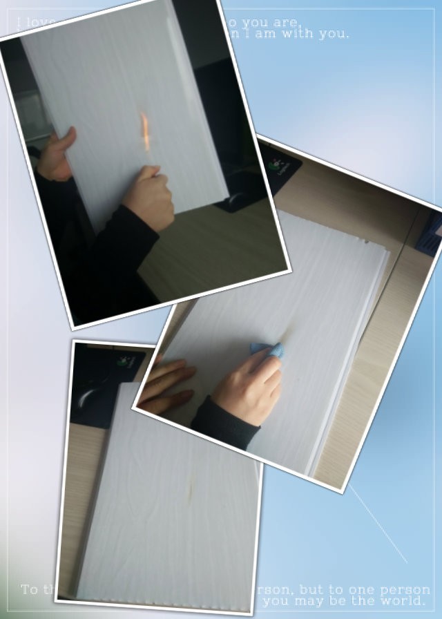 Laminated UV Coated Interior PVC Wall Panels Heat Insulation