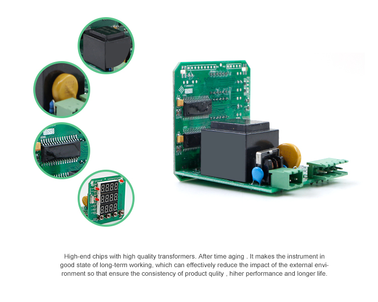 Three Phase Three Wire/Four Wire LED display digital panel meter generator Voltage Meter 80*80