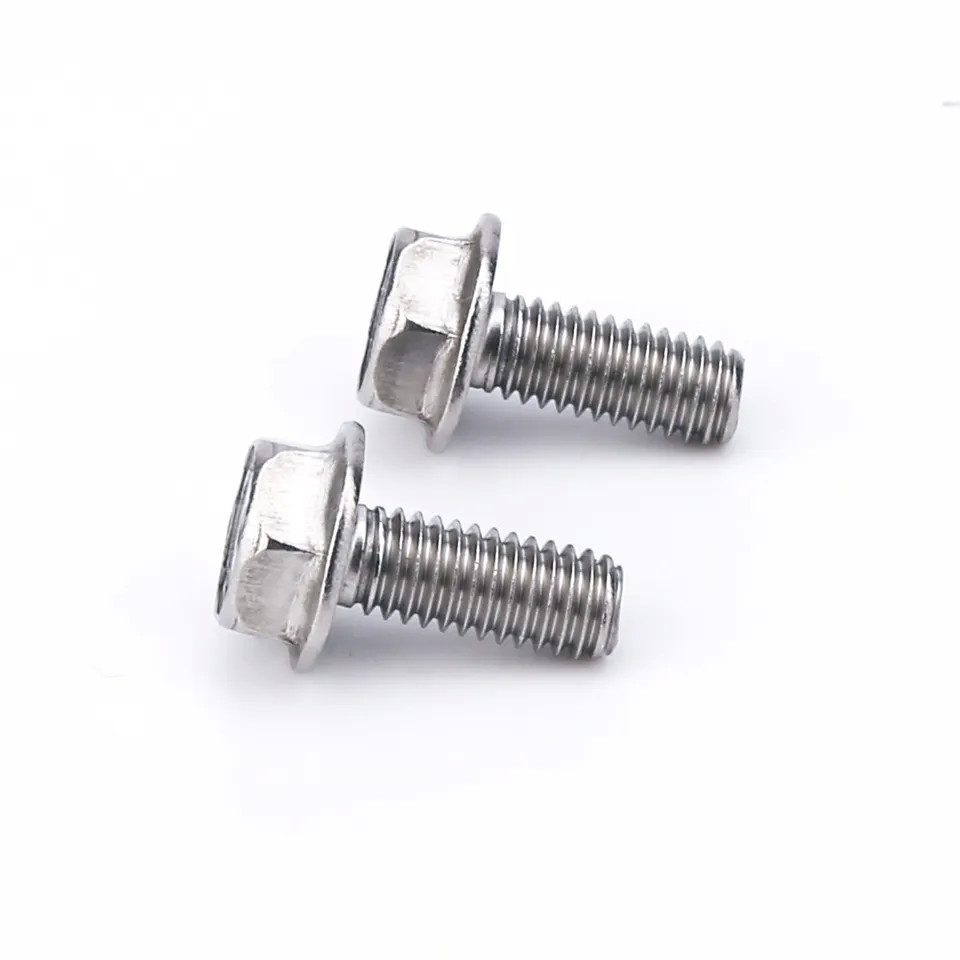 Flange Bolts Grade 8.8 10.9 12.9 Din6921 Zinc Plated Hex Bolts Outer Hexagon Screw