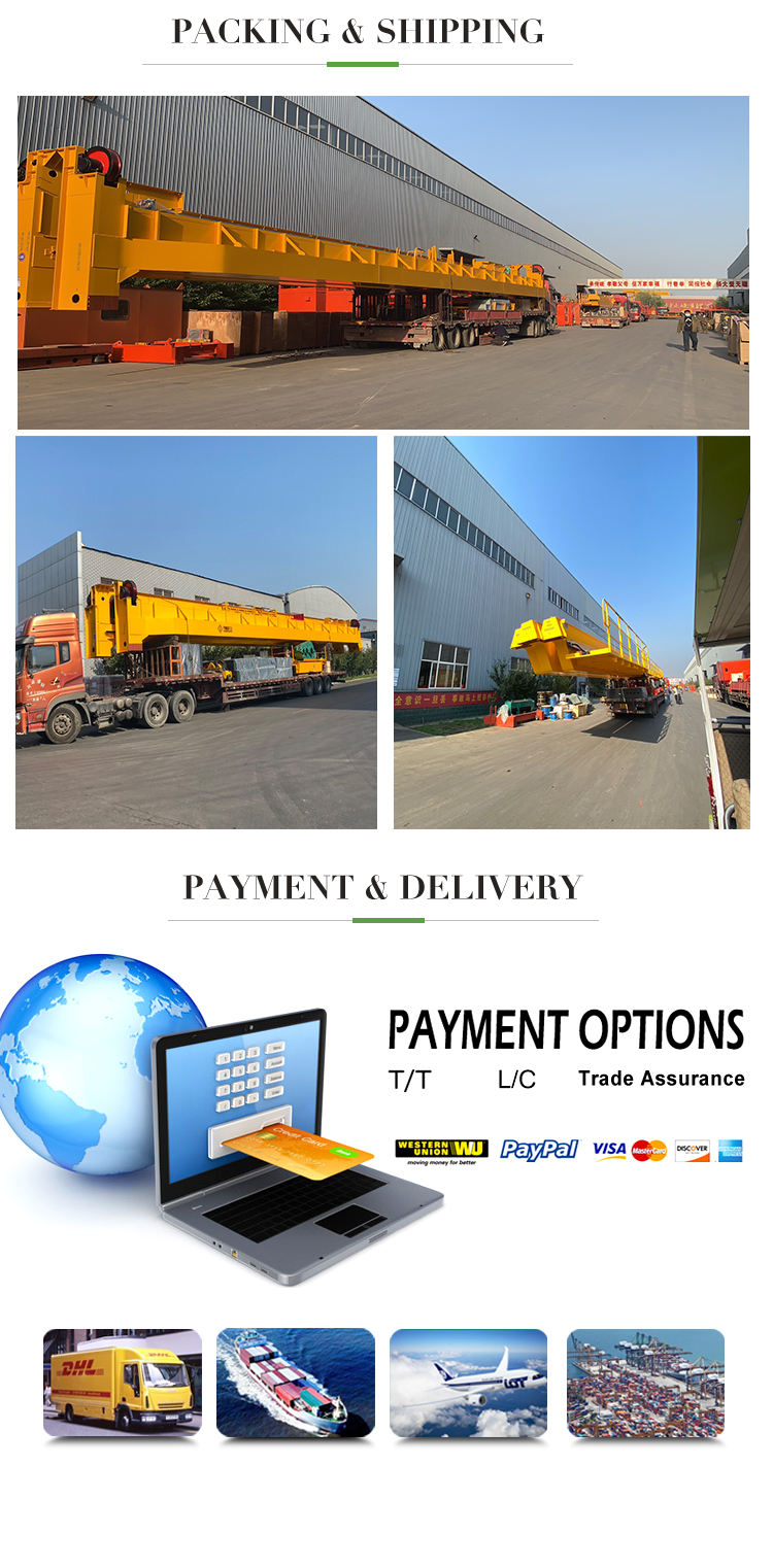 3 Phase Single Girder Overhead Crane 20t With Electric Hoist