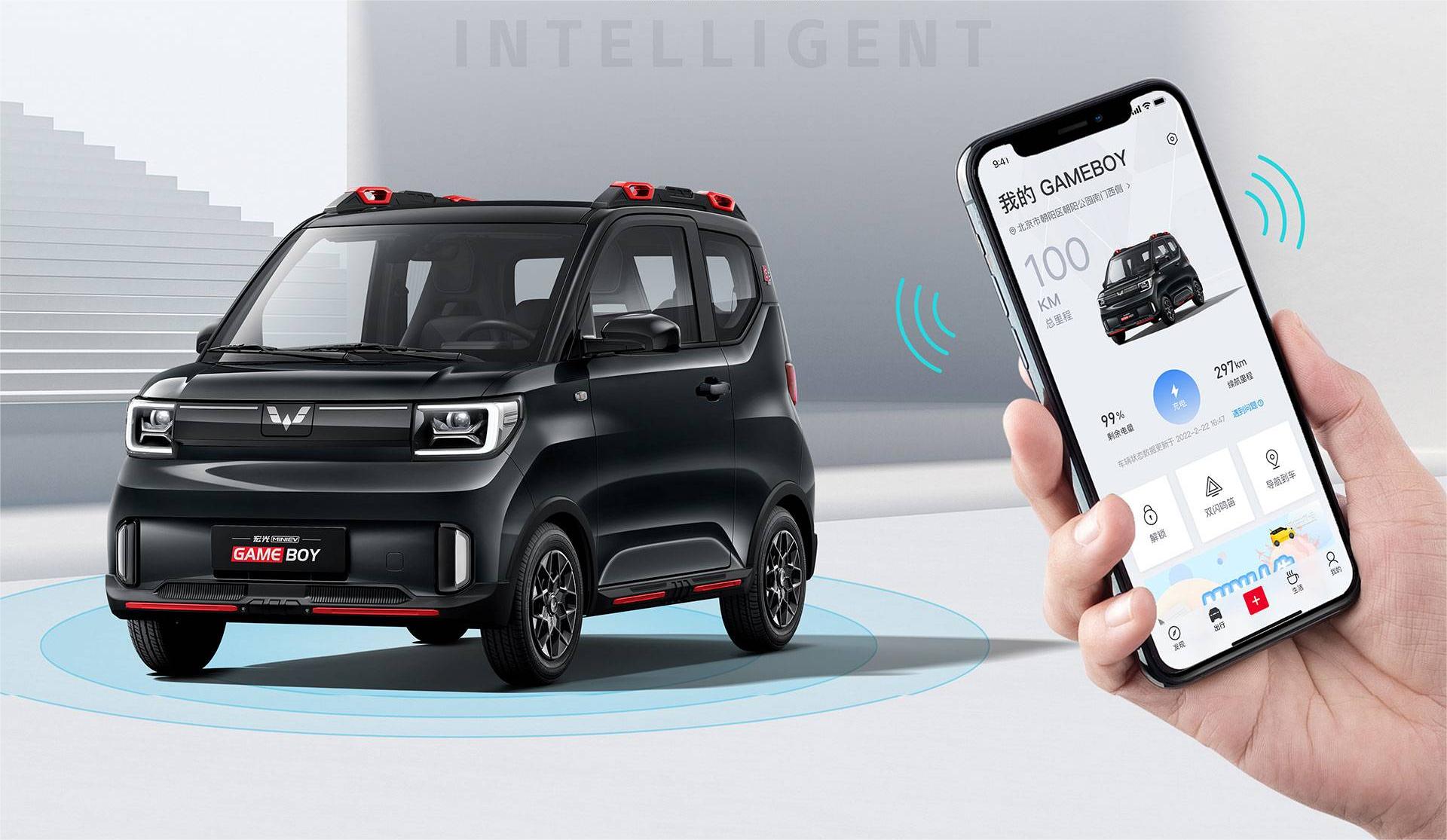 Mini Family Sports Cars 2023 Wuling Mini EV Electric Cars in Pure Electric with Maximum Power 30kW 41Ps