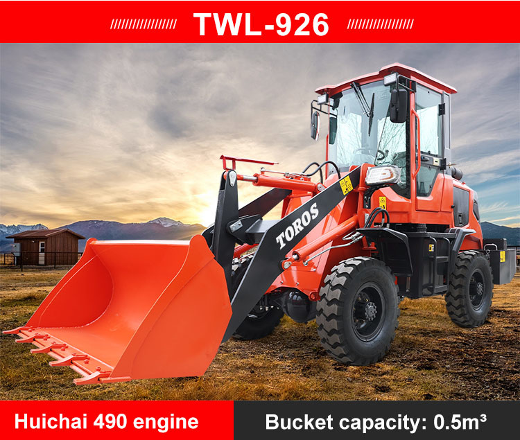 3000Kg Small Wheel Loader Construction Wheel Loader Multifunctional