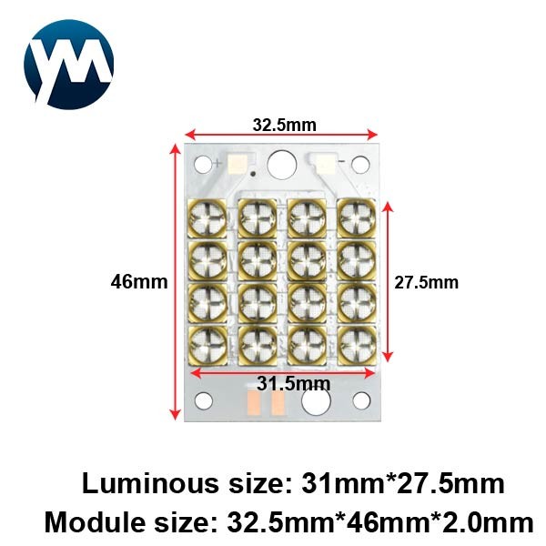 UV LED Module 160W Seamless Stitching Dimmable High Power UV LED Module