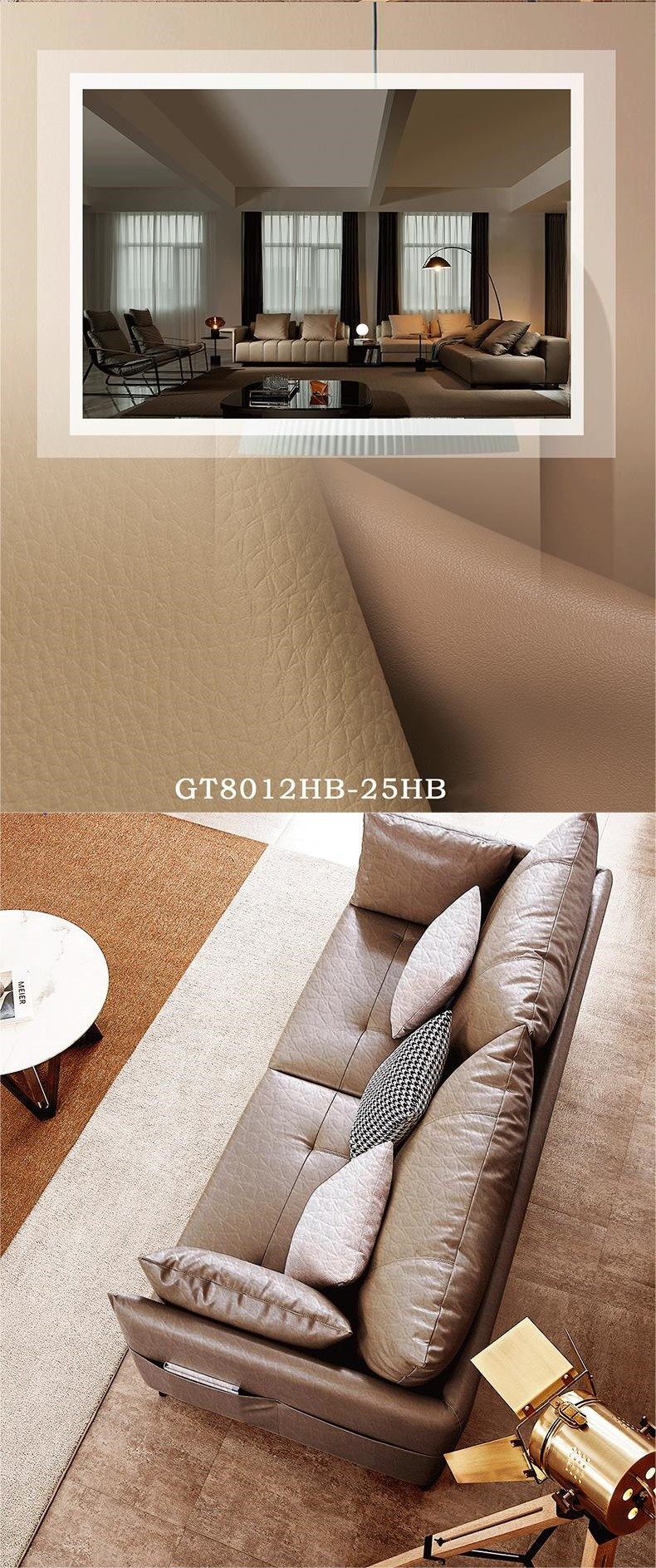 Litchi Leathaire Leather Fabric For Sofa Waterproof Anti Fouling
