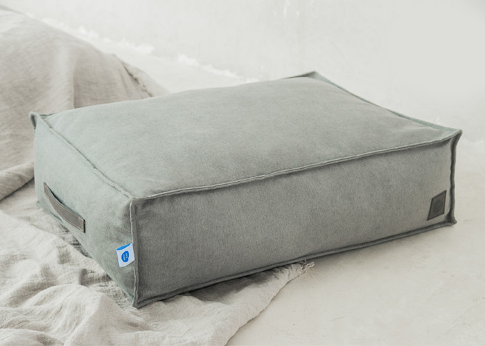 Calming Small Washable Dog Bed Covers Double Sided Sea Rock 27.1 Inch