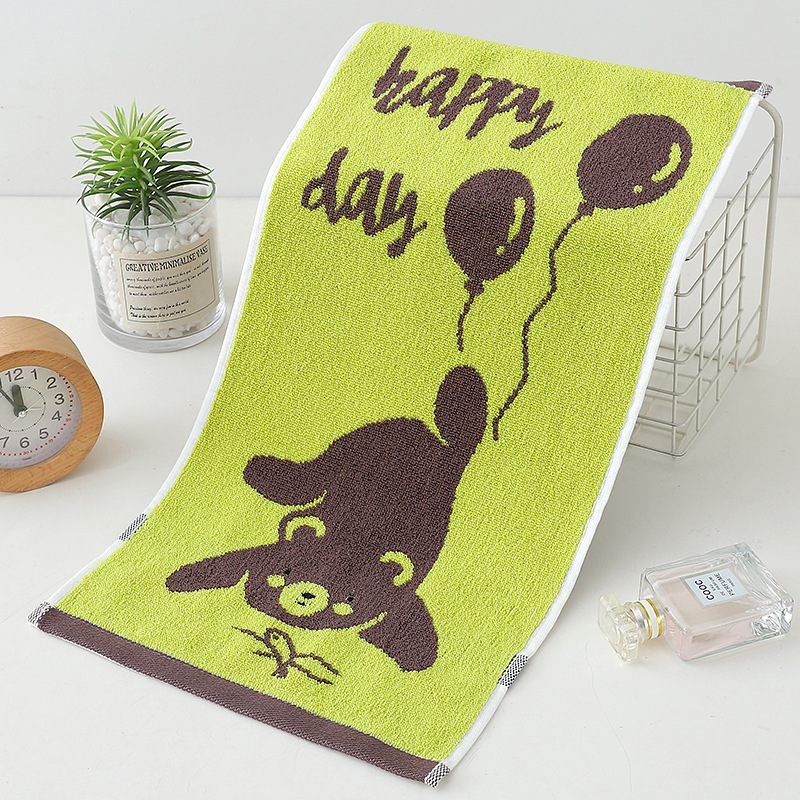 Custom Logo Children's Cotton Towel for Household Wiping Hands in Kindergarten