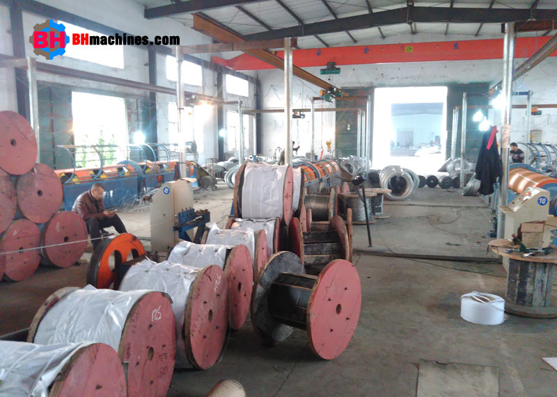 Tubular Stranding Machine Wire Machinery Exporter 500 / 1 + 6 | BH Machines