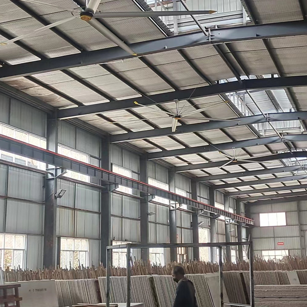 6Pcs Al-Mg Alloy Blades 6.1M/20FT High Volume Low Speed Industrial Ceiling Fan for Energy Mining Industry