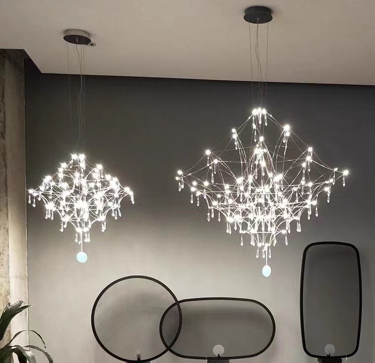 Good Quality Ceiling Handmade lampshade Hanging Lighting Modern Kitchen LED Pendant Chandelier