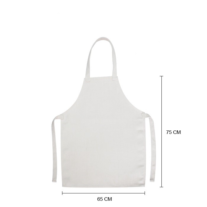 300G And 380G Sublimation Blank Linen Apron With Rolled Edge And Vertical Edge For Adult And Kids
