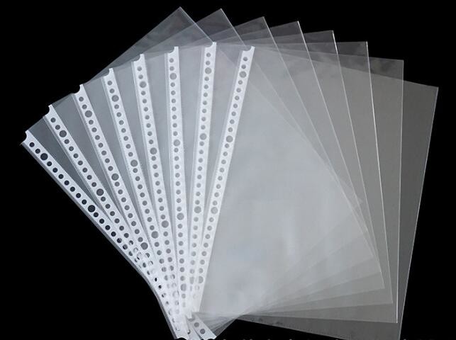 30 holes A4 PP L corner clear Sheet Protector Page Protector for office documents