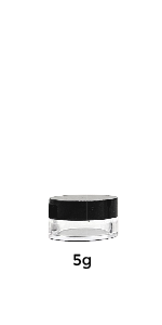 Beauticom Pana Clear Plastic Sample Jars hold creams powder dip liquids cosmetic creams and lotion