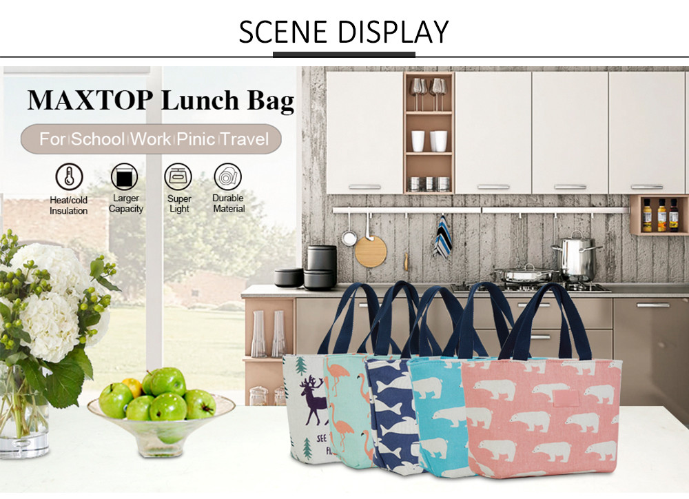 Leakproof Canvas Insulated Thermal Cooler Bag For Work