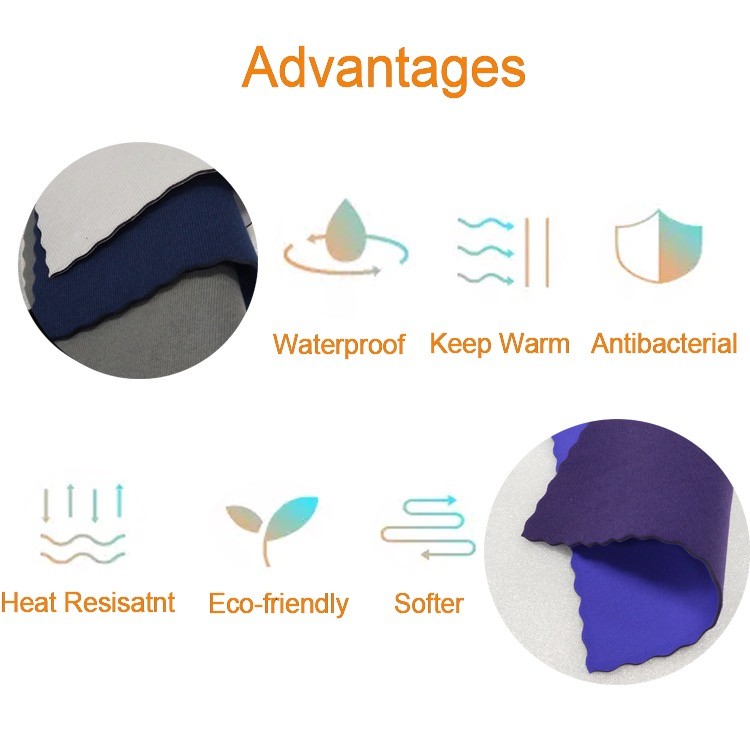 Perforated 5mm Breathable Neoprene Fabric For Sports Protectors