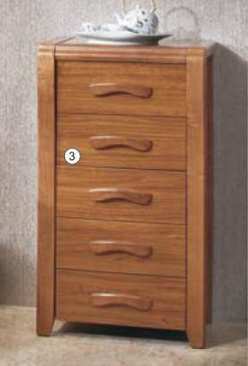 Veneer Finishing Modern Wood Dining Room Table / 5 Drawers Contemporary Kitchen