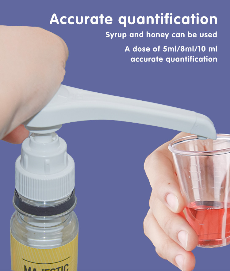 Narrow Head 28-400 Syrup Pump Dispenser 5ml 8ml 10ml Food Plastic Sauce Pump