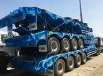 4 Axle low bed semi trailer 80 ton low load trailers