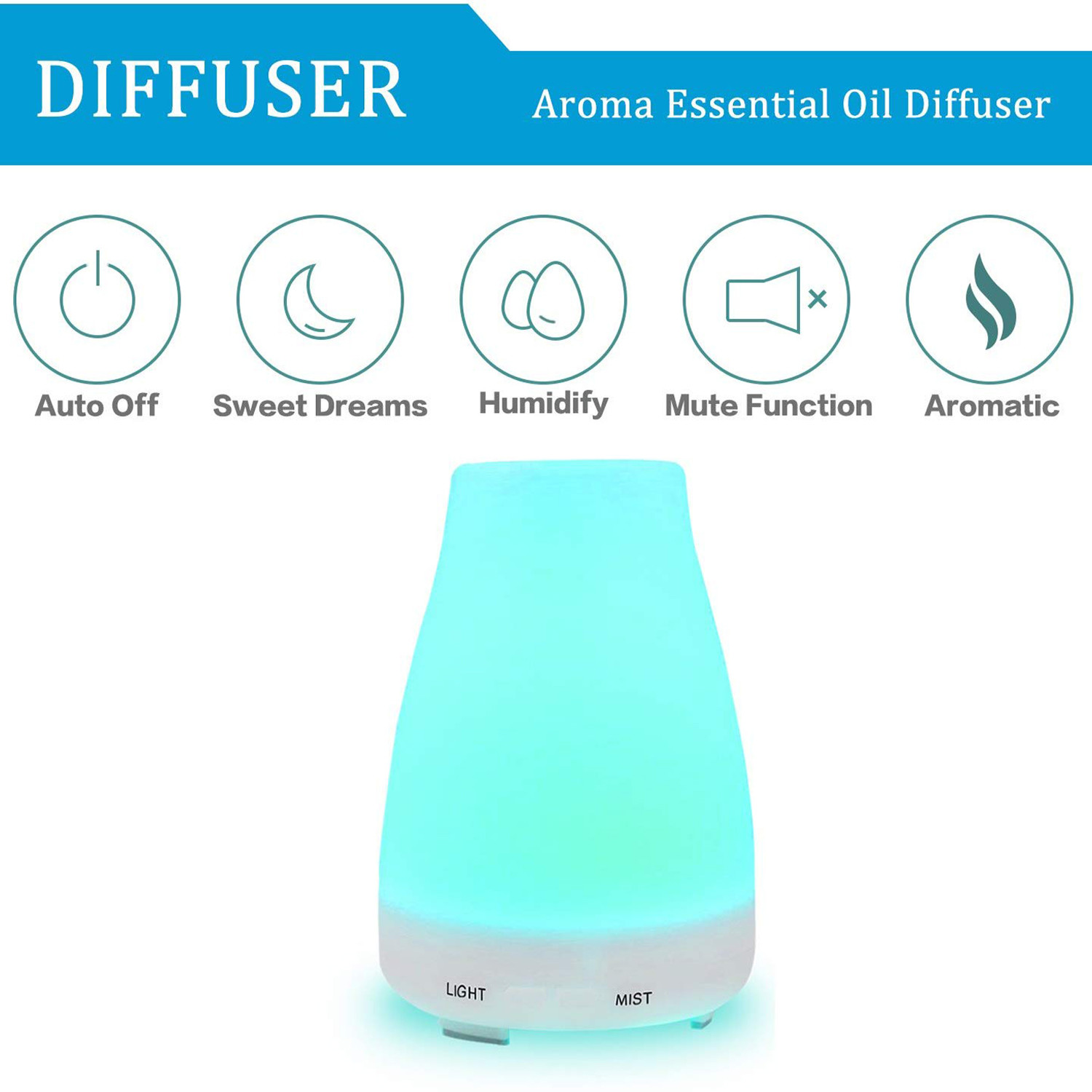 200ml Ultrasonic Plug In Plastic Aroma Diffuser