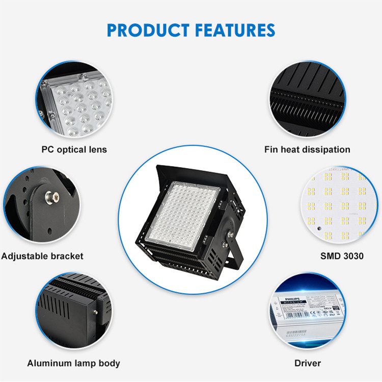 IP65 600w Outdoor Stadium Lights LED Flood Lights 3C CE ROHS