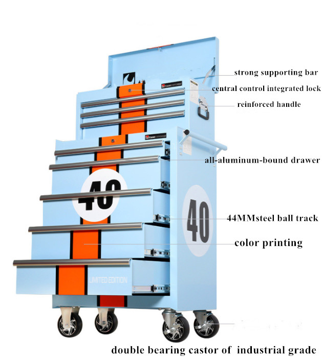 Car Repair Movable Portable ODM Tool Cabinet Trolley