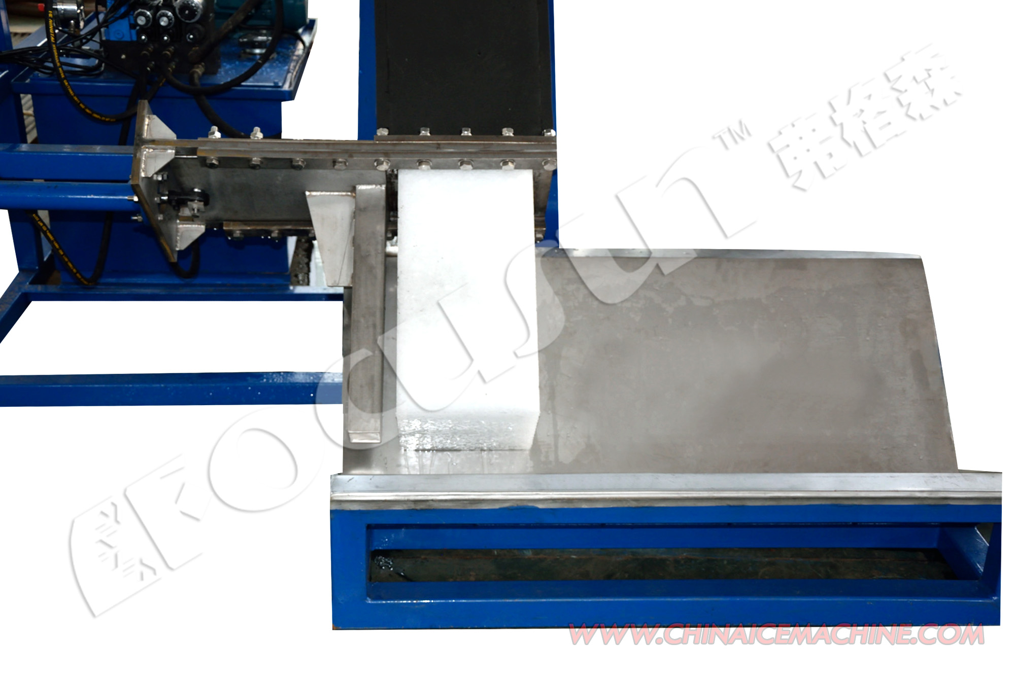 Big Capacity 5 Kw SUS304 Stainless Steel Flake Ice Machine Transforms into Block Ice