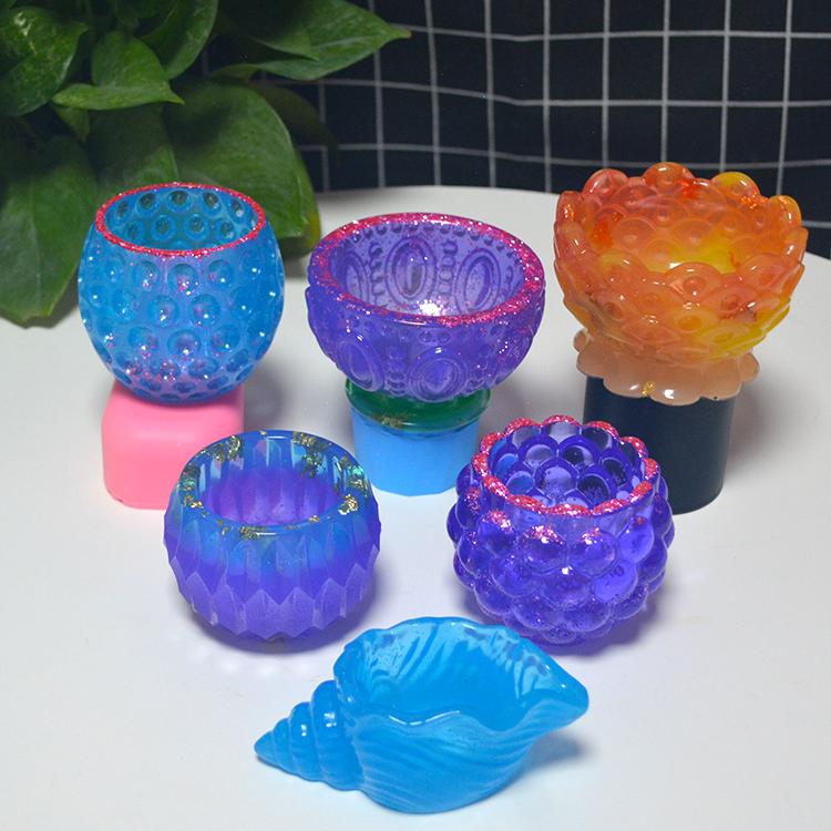 Sustainable Resin Epoxy Silicone Molds Diy Handmade Lotus Shape Bowl