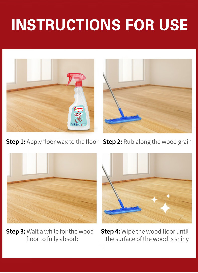 Commercial Anti Slip Furniture Protectant Hardwood Floor Wax Polish Spray