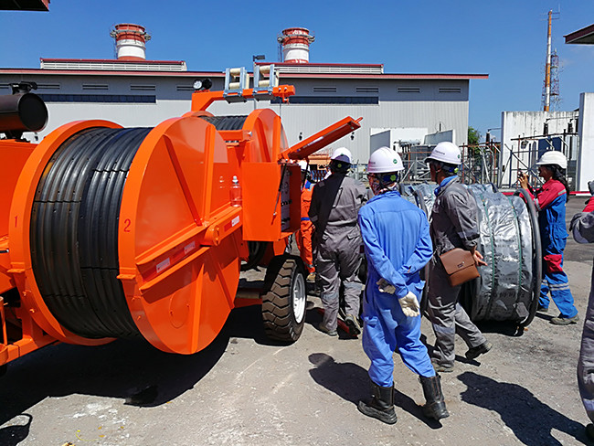 TY2x40 2x40kN 77kw Diesel 103hp Tension Stringing Equipment Hydraulic Tensioner