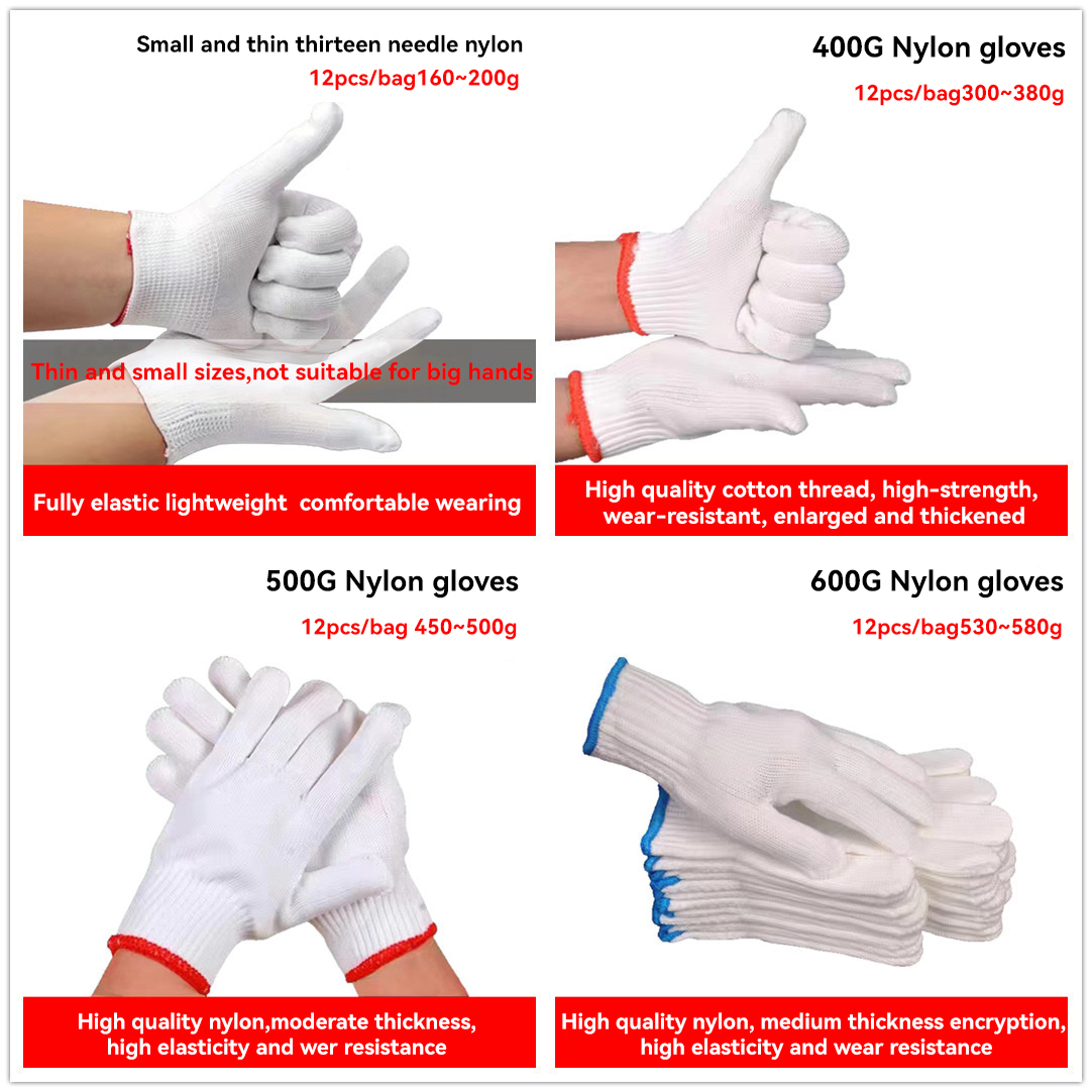 10Gague Polyester Lined Crinkle Latex Palm Coated Rubber Dipped Protective Work Gloves