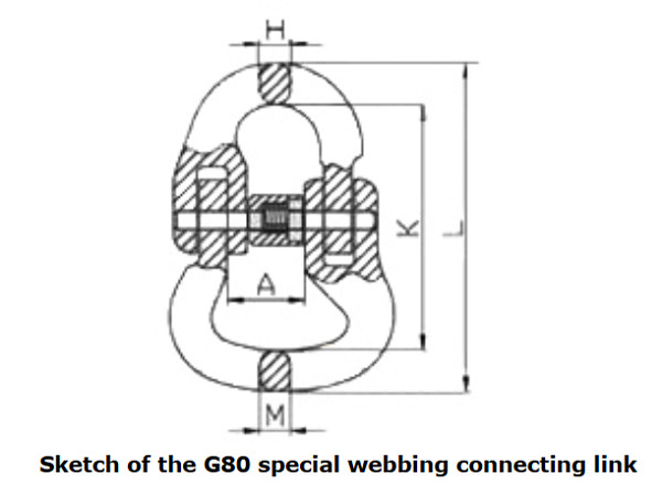 Special Webbing Forged Master Link G80 51.5mm
