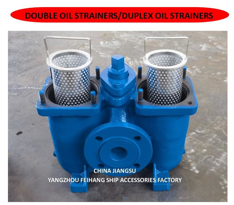 Model AS16050 CB/T425 Duplex Oil Filters / Inline Oil Filters, Switchable Body Cast Iron With Stainless Steel Filter Car