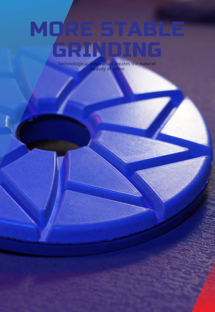 Customized Colors 6 inch Snail Lock Diamond Edge Polishing Pads for and Long Lifespan