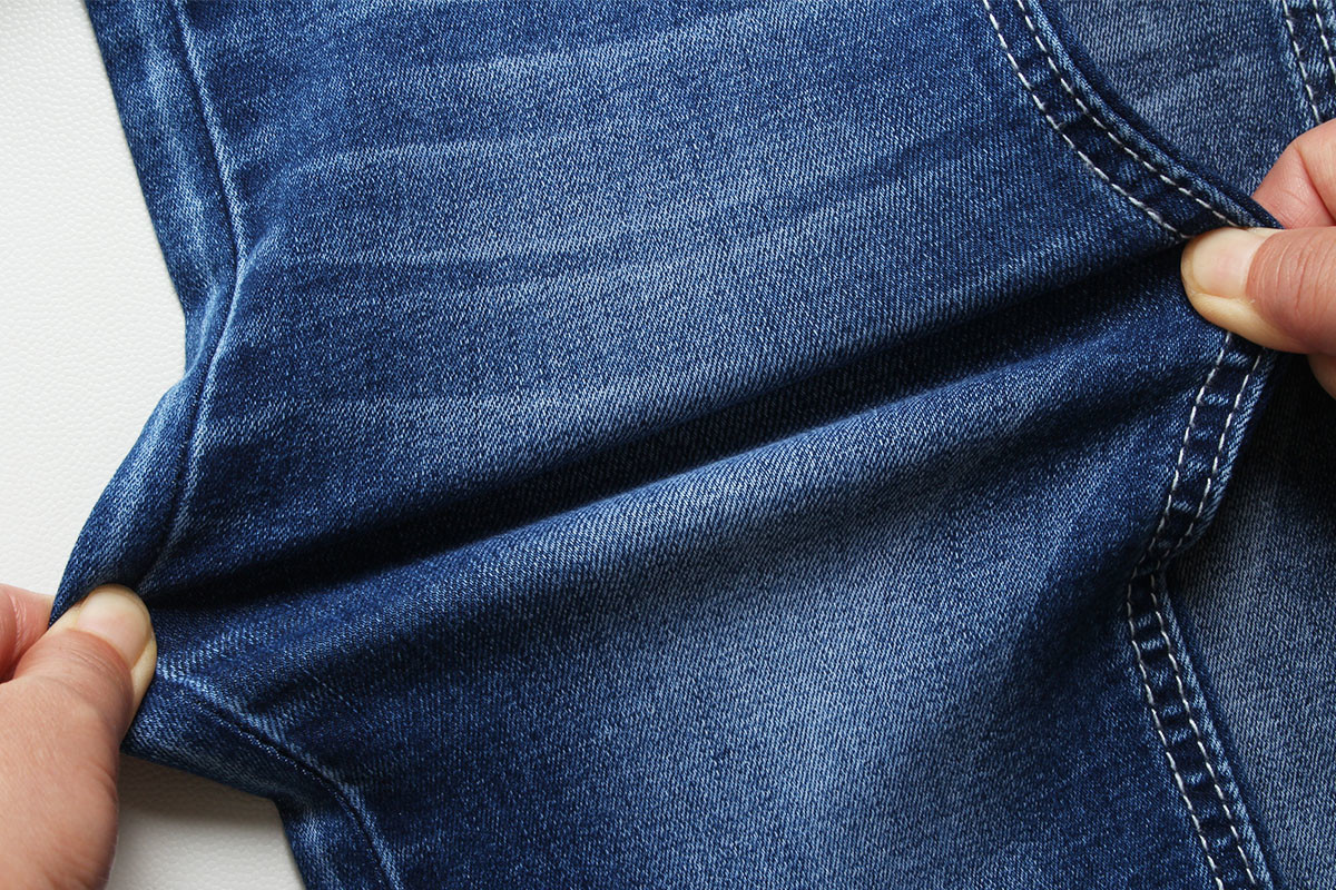 8.7 Oz Low Stretch Denim Fabric For Man Shorts Pants With Warp Slub