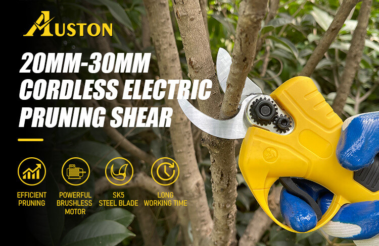 Portable Cordless Electric Scissors Pruning Shears Brushless Garden Pruner Battery