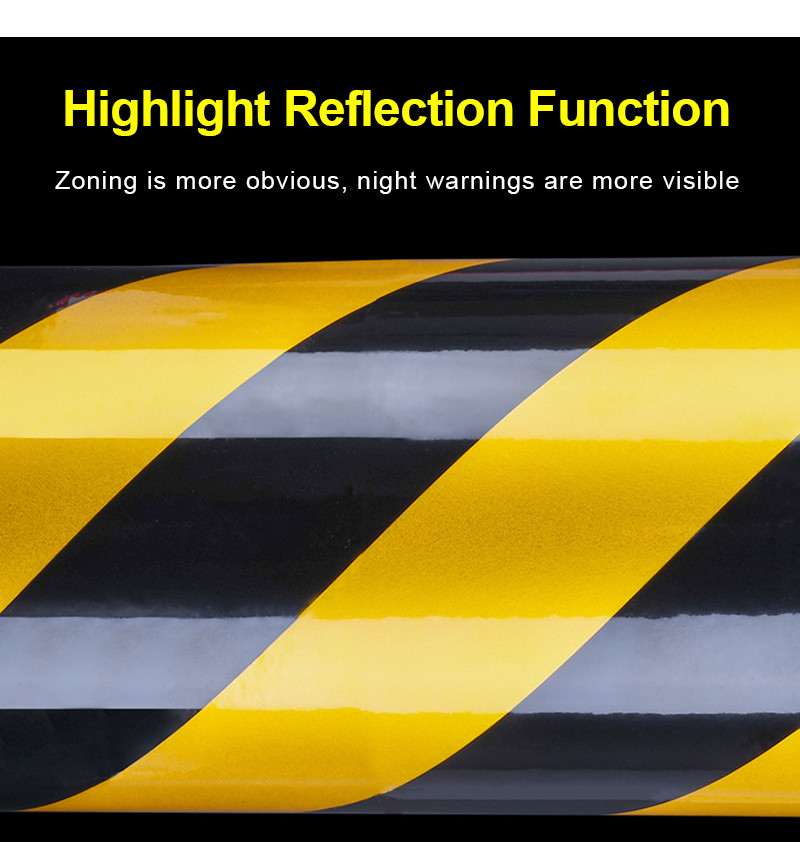 Advertisement Grade Double Color Yellow/White/Red Reflective Tape Super Adhesive Reflective Sticker For Road Safety