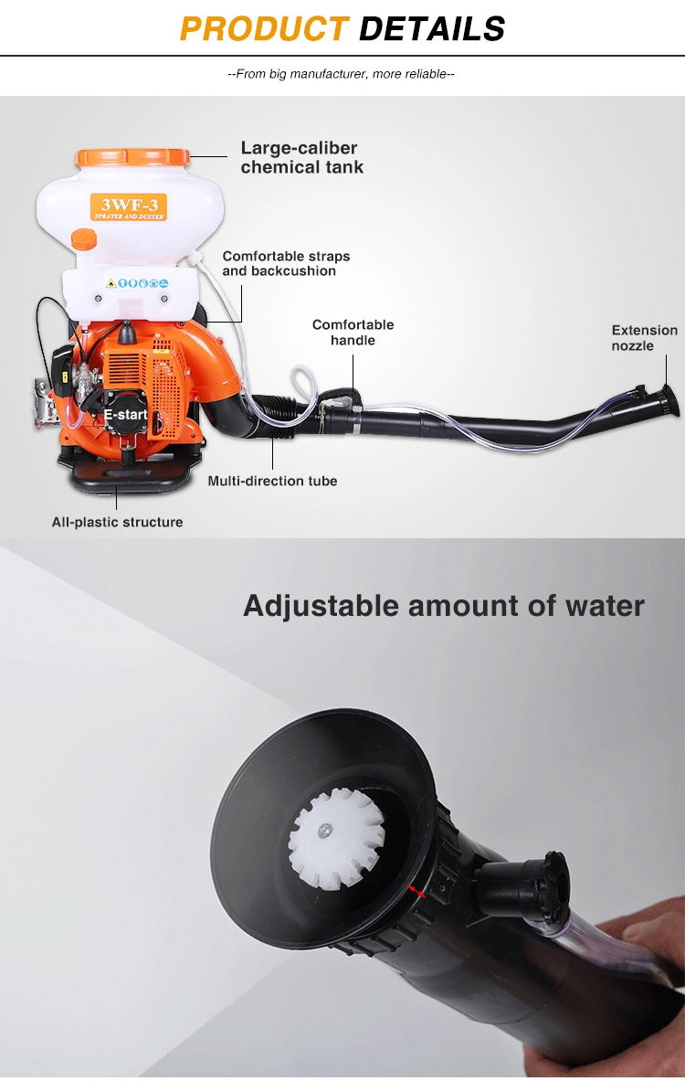 Knapsack Engine Power High Pressure Sprayer Mist Duste 3WF 3A Gasoline Sprayer