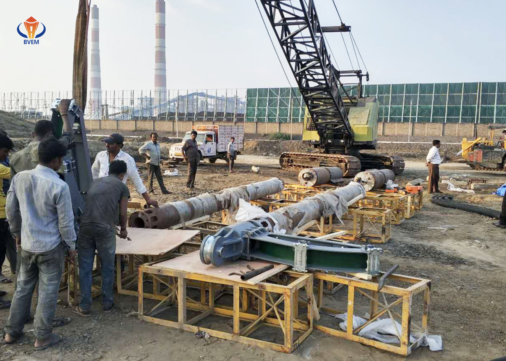 150 KW Electric Vibrating Floater Vibro Compaction Stone Columns Foundation Improvement
